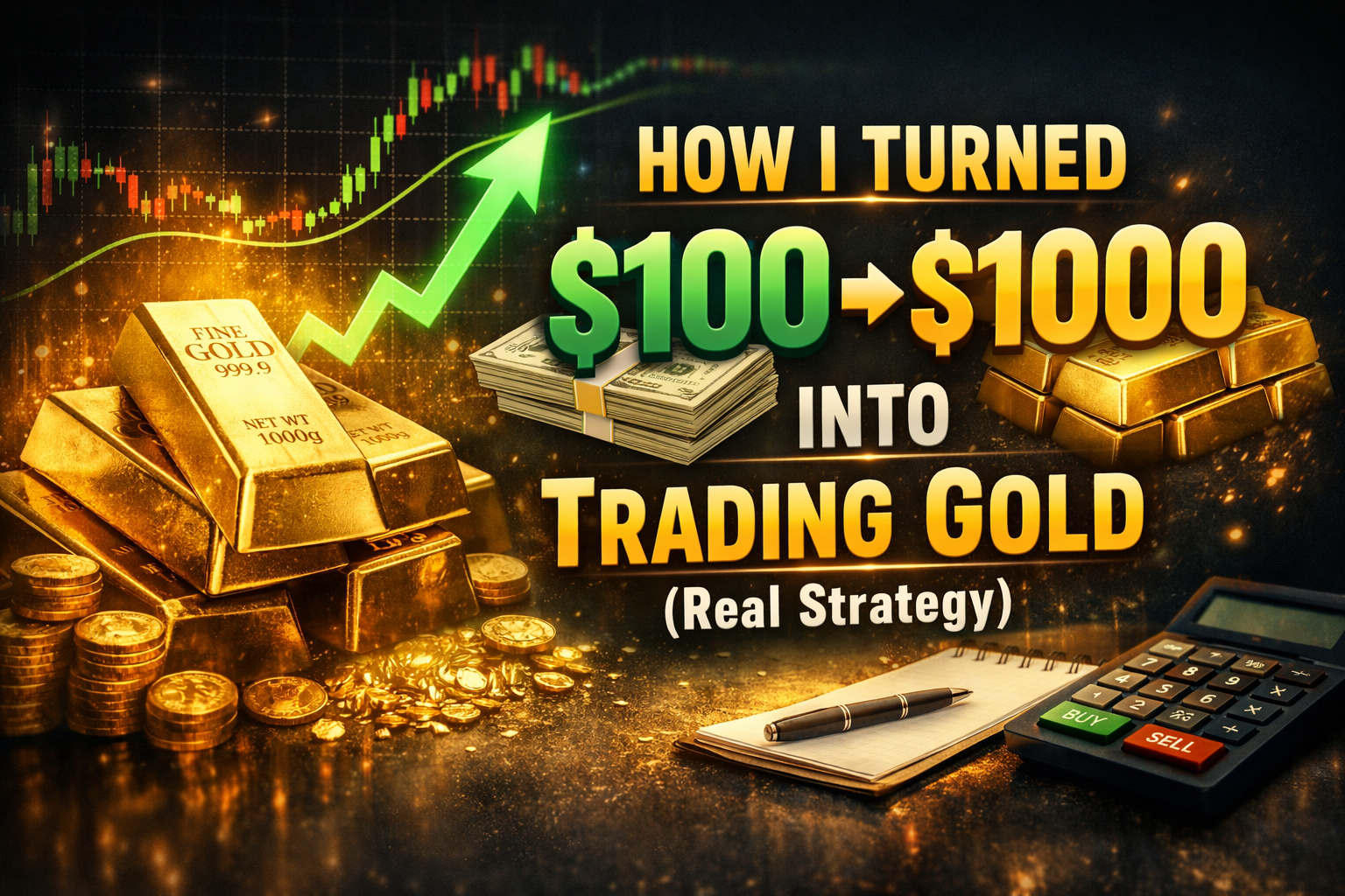 How I Turned $100 Into $1100 Trading Gold in 12 Days Using an AI Bot